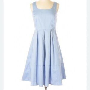 ANN TAYLOR Baby Blue Pocket Scoop Neck Sleeveless A-Line Dress Sz 14 NWT MSRP$12